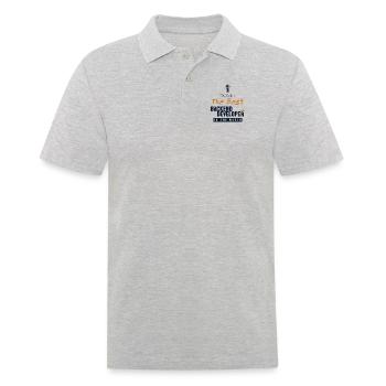 Best Backend Developer World Developer Coder - Männer Poloshirt - Grau meliert - Vorne - Kai (181cm)
