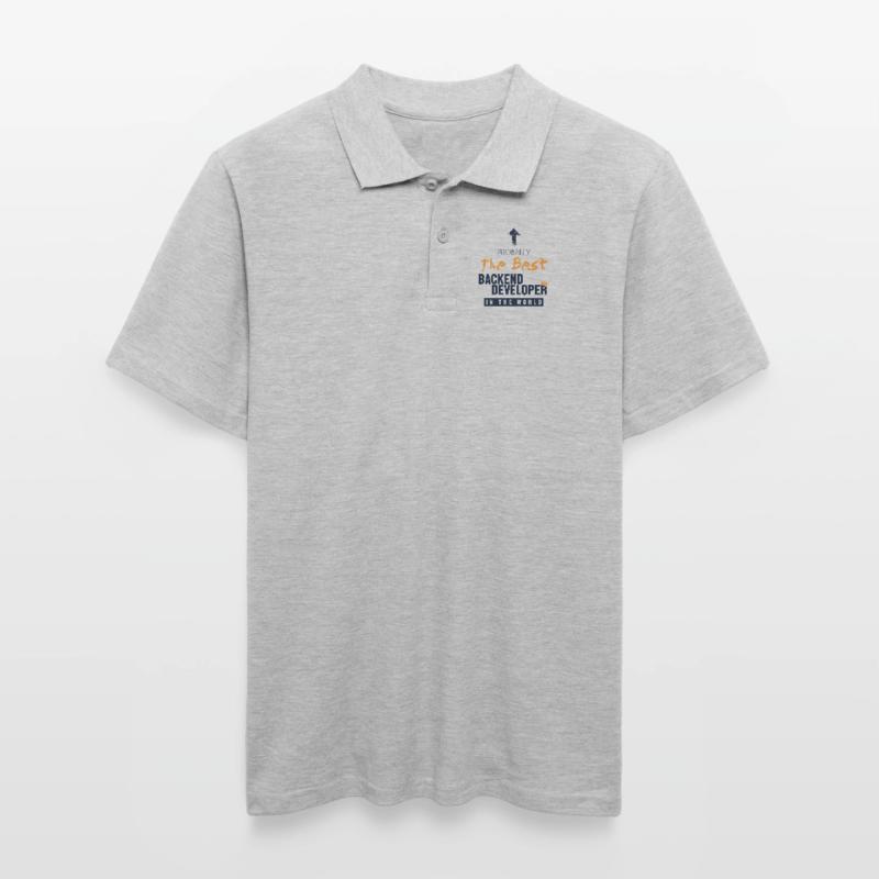Best Backend Developer World Coder Software Men's Polo Shirt