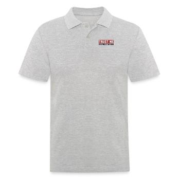 Trust Me I'm Project Manager Multiprojektmanager - Männer Poloshirt - Grau meliert - Vorne - Kai (181cm)