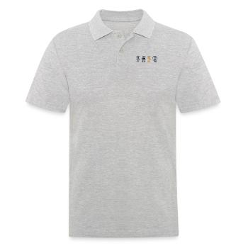 Eat Sleep Padel Repeat Padel Tennis Platform - Men's Polo Shirt - heather grey - Front - Kai (181cm)