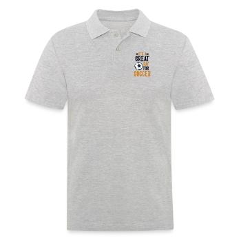 Great Day For Soccer Goal Keeper Futbol Fußball - Men's Polo Shirt - heather grey - Front - Kai (181cm)
