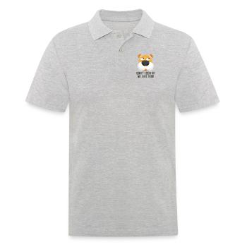 Don't Look At Me Like That Dog Daddy Dog Mom - Men's Polo Shirt - heather grey - Front - Kai (181cm)