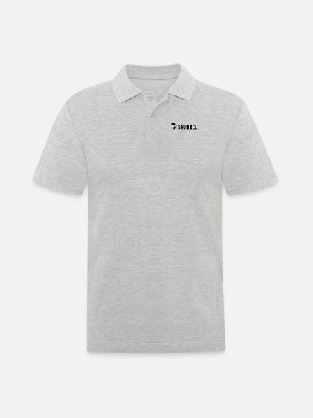 Squirrel Fuchshörnchen Grauhörnchen Squirrel - Männer Poloshirt - Grau meliert