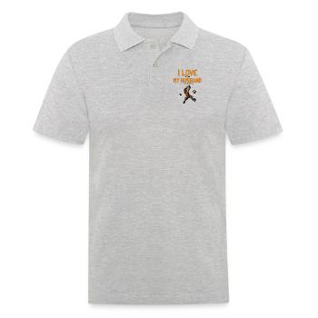 I love my Husband Climbing Escalade de bloc - Polo Homme - gris chiné - Devant - Kai (181cm)