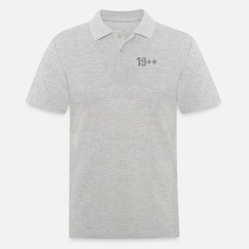 19++ Programmierer Softwareingenieur Coder 20. - Männer Poloshirt - Grau meliert