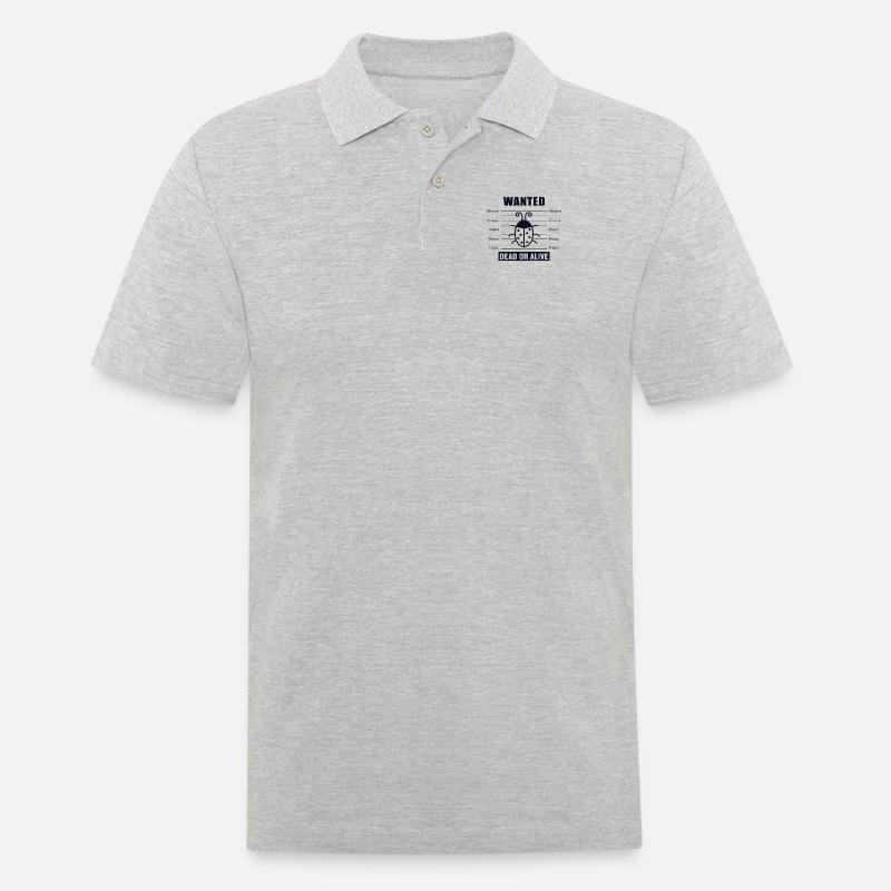 Bugs Wanted Softwareentwickler Developer - Männer Poloshirt - Grau meliert