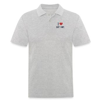 I love Slot Cars Car Drag Racing RC Car Slot Car - Men's Polo Shirt - heather grey - Front - Kai (181cm)