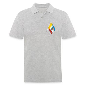 Drapeau Sainte-Croix Pologne - Polo Homme - gris chiné - Devant - Kai (181cm)
