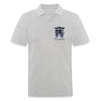 OMOTE Ura Large Kanji Budo Martialarts Design - Men's Polo Shirt - heather grey - Front - Kai (181cm)