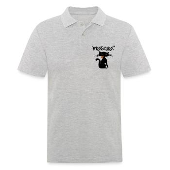 menschen - Männer Poloshirt - Grau meliert - Vorne - Kai (181cm)