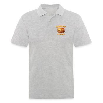 Blini Russian Pancakes Russia Crepes Russian - Men's Polo Shirt - heather grey - Front - Kai (181cm)
