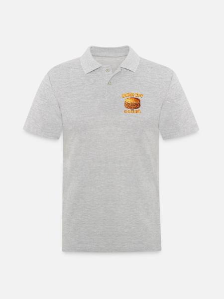 Blini Russian Pancakes Russia Crepes Russian - Men's Polo Shirt - heather grey