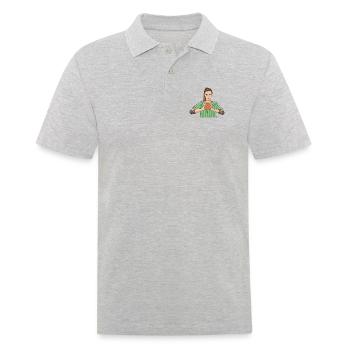 Joueur de handball Handball Outfit Handball Joueur de handball - Polo Homme - gris chiné - Devant - Kai (181cm)