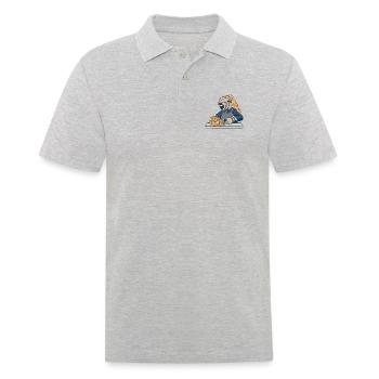 Welder Mama for welders and - Men's Polo Shirt - heather grey - Front - Kai (181cm)