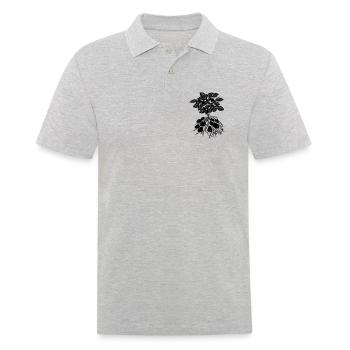 Potato plant logo - Men's Polo Shirt - heather grey - Front - Kai (181cm)