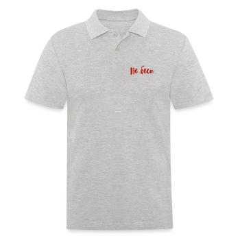 Don't upset me on saying for Russian women - Men's Polo Shirt - heather grey - Front - Kai (181cm)