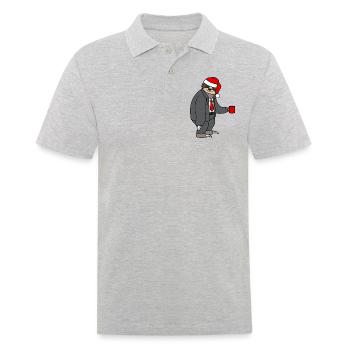 Costume paresseux Bureau Chapeau de Noël Père Noël - Polo Homme - gris chiné - Devant - Kai (181cm)