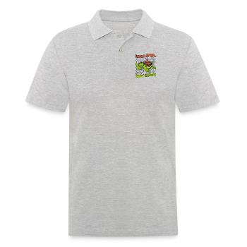 Hard Shell Soft Heart Giant Tortoise - Men's Polo Shirt - heather grey - Front - Kai (181cm)
