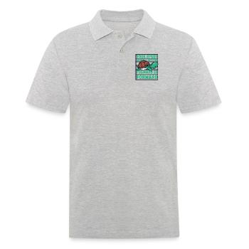 Speed Doesn't Matter Forward Is Forward - Men's Polo Shirt - heather grey - Front - Kai (181cm)