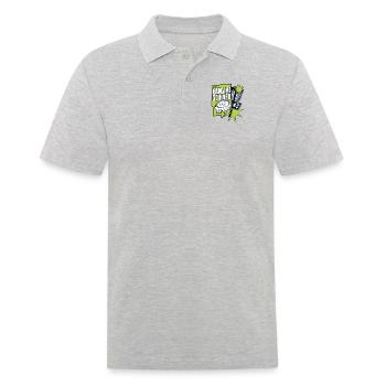 Bang Me So Hard Disc Golfeur Frisbee Golf Player - Polo Homme - gris chiné - Devant - Kai (181cm)