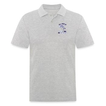 Le café et mon télescope Cosmologiste Starry Sky - Polo Homme - gris chiné - Devant - Kai (181cm)