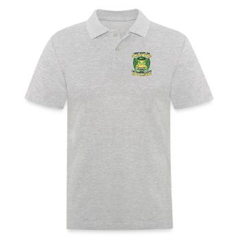 I May Look Like I'm Listening Kröte Kaulquappe - Männer Poloshirt - Grau meliert - Vorne - Kai (181cm)