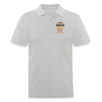 Pizza Maker Stereotype is Based On Me Pizza - Männer Poloshirt - Grau meliert - Vorne - Kai (181cm)