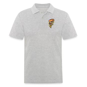 In Pizza We Crust Pizzaofen Pizza Pizzablech - Männer Poloshirt - Grau meliert - Vorne - Kai (181cm)