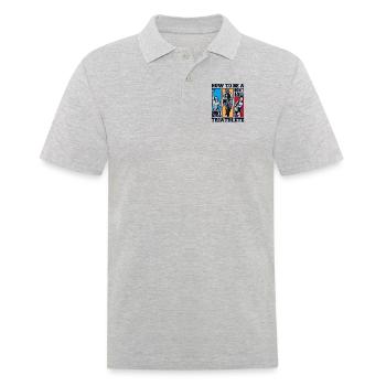 Comment être un triathlète Triathlète Triathlon Vélo Triathlète - Polo Homme - gris chiné - Devant - Kai (181cm)