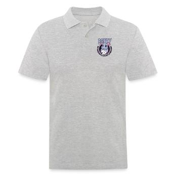 My Chinchilla Are My Homework Longtail Breeder - Men's Polo Shirt - heather grey - Front - Kai (181cm)