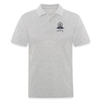 Allons faire de la randonnée en montagne Randonnée Randonnées Trekking - Polo Homme - gris chiné - Devant - Kai (181cm)