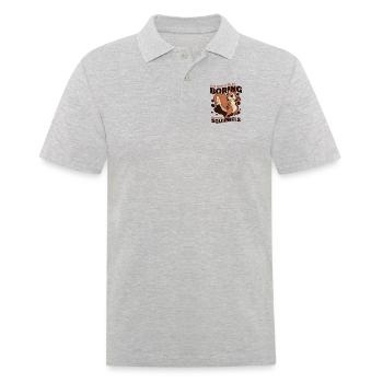 Life Would Be Boring Without Fuchshörnchen - Männer Poloshirt - Grau meliert - Vorne - Kai (181cm)