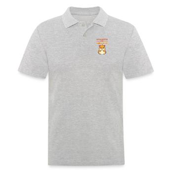 La vie est meilleure avec un hamster européen éleveur de hamsters - Polo Homme - gris chiné - Devant - Kai (181cm)