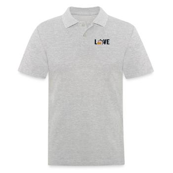 Love All-terrain forklift Telehandler Forklift - Men's Polo Shirt - heather grey - Front - Kai (181cm)