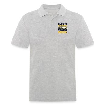 Slide To Activate Towing Mode Tow Truck - Men's Polo Shirt - heather grey - Front - Kai (181cm)