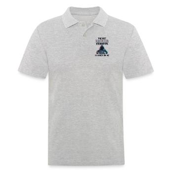 Le stéréotype du pirate informatique est basé sur le renifleur de phishing Me - Polo Homme - gris chiné - Devant - Kai (181cm)