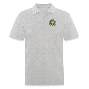 Je ne crois pas aux gens Ufo Conspiracy Alien - Polo Homme - gris chiné - Devant - Kai (181cm)