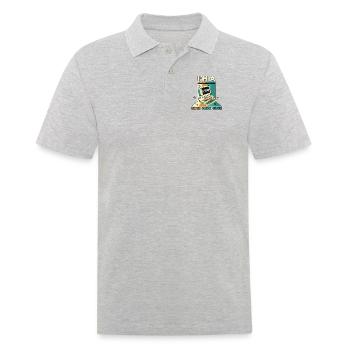 Je suis un programmeur Click Software Engineer Coder - Polo Homme - gris chiné - Devant - Kai (181cm)