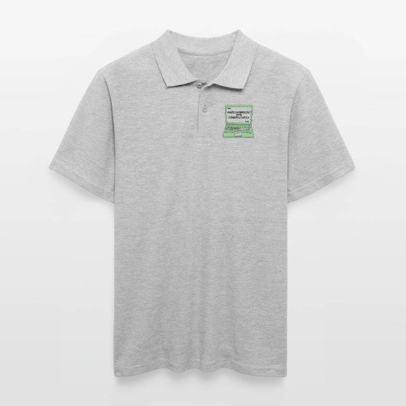 Programming It's Complicated Developer Coder Männer Poloshirt