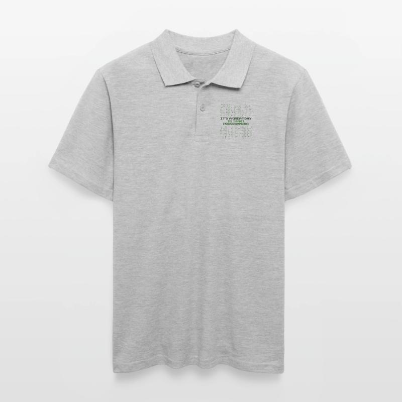 Great Day To Start Programming Developer Coder Männer Poloshirt