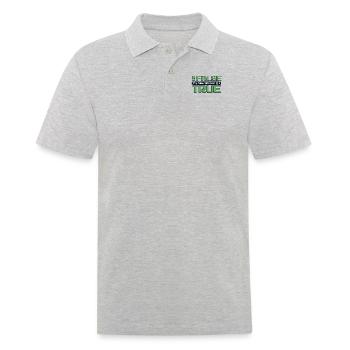 False It's Funny Because It's True Developer - Männer Poloshirt - Grau meliert - Vorne - Kai (181cm)