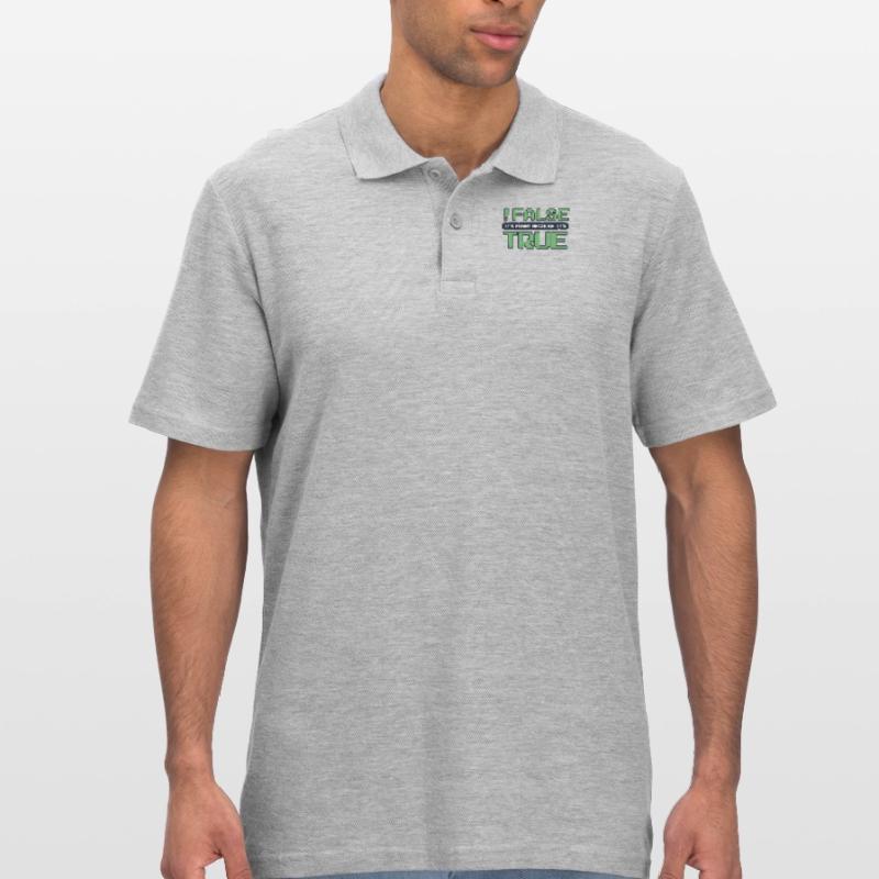 False It's Funny Because It's True Developer Men's Polo Shirt