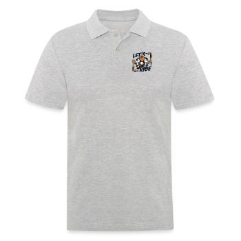 Let's Ride Trikebike Tricycle Motorcycle - Men's Polo Shirt - heather grey - Front - Kai (181cm)