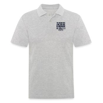 Der Grund, warum ich so heißer Veganer bin Veganer Veganismus - Männer Poloshirt - Grau meliert - Vorne - Kai (181cm)