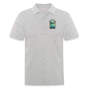 Ha-Pea sera végétalien végétalien végétalien - Polo Homme - gris chiné - Devant - Kai (181cm)