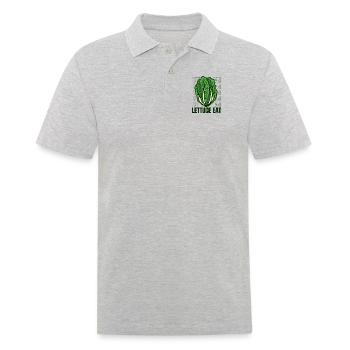 Laitue Mangez végétalien Végétalien Végétarien à base de plantes - Polo Homme - gris chiné - Devant - Kai (181cm)