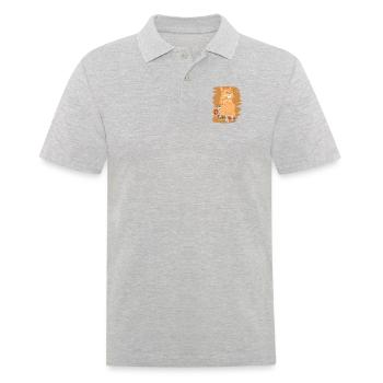 Miezekatze Kätzchen Hauskatze Katzenliebhaber - Männer Poloshirt - Grau meliert - Vorne - Kai (181cm)