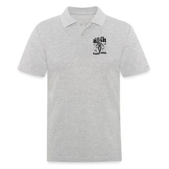 Je suis si haut en ce moment Cosmonaute taïkonaute - Polo Homme - gris chiné - Devant - Kai (181cm)