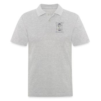 Best Dad In The Galaxy Taikonaut Cosmonaut - Men's Polo Shirt - heather grey - Front - Kai (181cm)