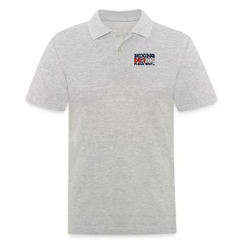 Mixing Drinks Please Wait Barmann Bartender - Männer Poloshirt - Grau meliert - Vorne - Kai (181cm)